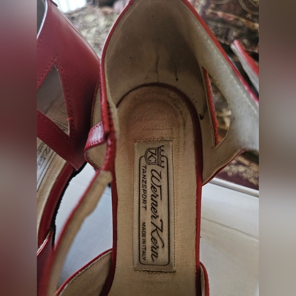Werner Kern Ines Red Dancing Shoes UK size 4 - Picture 3 of 12